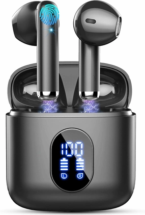 Wireless Earbuds Bluetooth 5.3 Earbuds Hi-Fi Stereo, 2024 Ear Buds with 4 ENC Mics, 3g Mini Bluetooth Headphones in Ear, 30H USB-C LED Charging Case, IP7 Waterproof Wireless Earphones for Android iOS wireless earbuds,Bluetooth earphones,true wireless stere