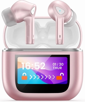 Wireless Earbuds Bluetooth 5.3 Headphones 50H Playtime Deep Bass Stereo Ear Buds with Mic IPX7 Waterproof Comfort Lightweight in Ear Earphones for Pad Android/iOS Phones Gifts for Women Men wireless earbuds,Bluetooth earphones,true wireless stereo,