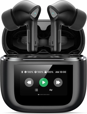 Wireless Earbuds Bluetooth 5.3 Headphones 50H Playtime Deep Bass Stereo Ear Buds with Mic IPX7 Waterproof Comfort Lightweight in Ear Earphones for Pad Android/iOS Phones Gifts for Women Men wireless earbuds,Bluetooth earphones,true wireless stereo,