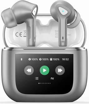 Wireless Earbuds Bluetooth 5.3 Headphones 50H Playtime Deep Bass Stereo Ear Buds with Mic IPX7 Waterproof Comfort Lightweight in Ear Earphones for Pad Android/iOS Phones Gifts for Women Men wireless earbuds,Bluetooth earphones,true wireless stereo,