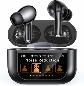 Wireless Earbuds, Bluetooth 5.4 Ear Buds with Multifunctional Touch Screen, ANC/ENC Noise Cancelling Headphones with 48H Playtime, Bass Stereo Sound, Lightweight, for iPhone, Android, Pad wireless earbuds,Bluetooth earphones,true wireless stereo,