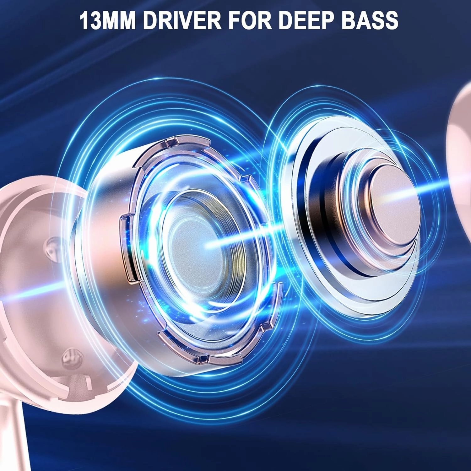 Wireless Earbuds, Bluetooth 5.4 Headphones HiFi Stereo, in Ear Earphones with 4 ENC Noise Cancelling Mics, IP7 Waterproof Headset with USB C Charging, 40H Playback Ear Buds with Mini Case LED Display