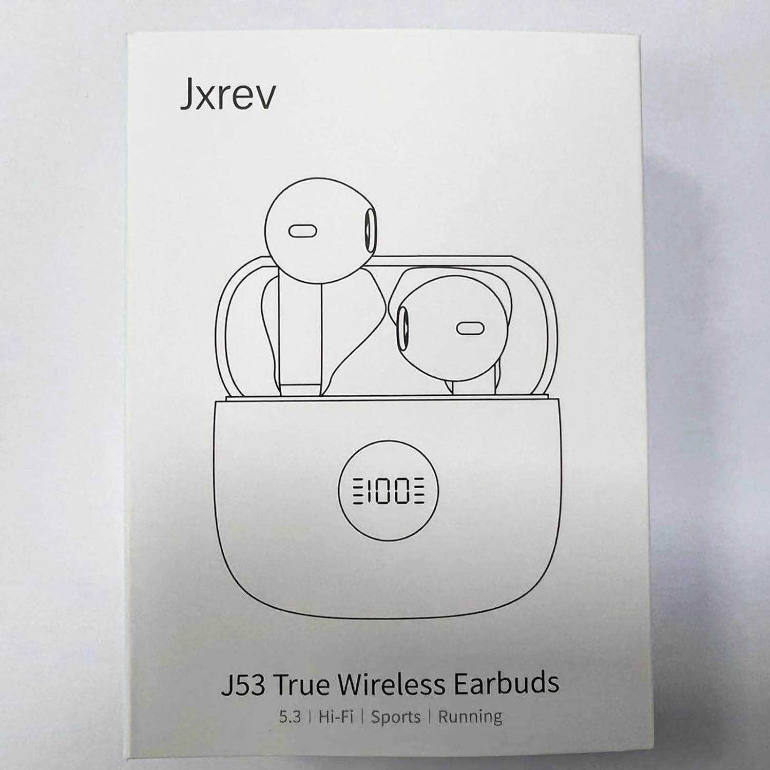 Wireless Earbuds, Bluetooth 5.4 Headphones HiFi Stereo, in Ear Earphones with LED Display 4 ENC Noise Cancelling Mics, 40H Playback Ear Buds with Mini Case, IP7 Waterproof Headset with USB C Charging