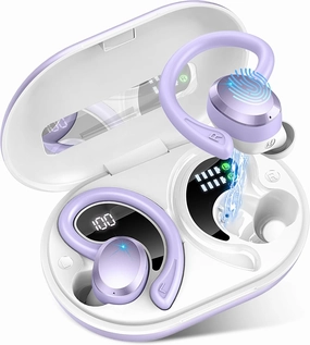 Wireless Earbuds Bluetooth 5.4 Headphones Sport, 2025 Bluetooth Earbuds with Earhooks, 48H Stereo Over Ear Buds, Earphone with 4 ENC Noise Canceling Mic, IP7 Waterproof Headset for Running/Gym/Workout over-ear headphones,closed back headphones,wireless stu