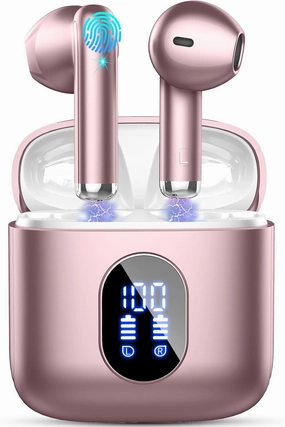 Wireless Earbuds Bluetooth Earbuds Hi-Fi Stereo, 2024 Ear Buds with 4 ENC Mics, 3g Mini Bluetooth Headphones in Ear, 30H USB-C LED Charging Case, IP7 Waterproof Wireless Earphones for Android iOS wireless earbuds,Bluetooth earphones,true wireless stereo,