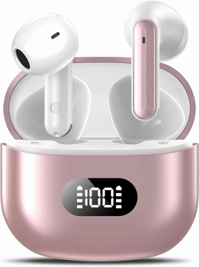 Wireless Earbuds,Bluetooth in Ear Buds with Immersive Surround Sound Stereo,Tap-Control,48 Hours Playtime,Bluetooth 5.4 LED Display Charging Case,IPX7 Waterproof Fit iPhone&Andriod Sports Workout wireless earbuds,Bluetooth earphones,true wireless stere