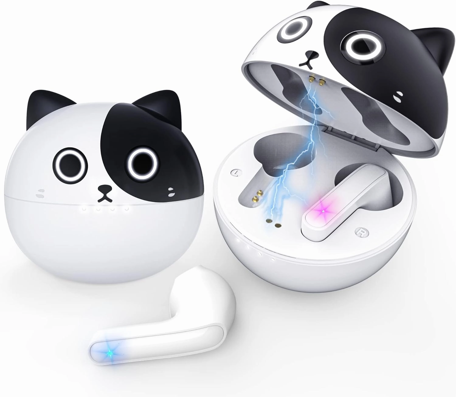 Wireless Earbuds for Kids, 2024 New Bluetooth 5.1 in-Ear Headphones with Mic Charging Case Type-C Fast Charge Touch Control Sweat Resistant Deep Bass 3D Stereo Earphone for pad/Phone. reference headphones,neutral sound headphones,monitor headphones,