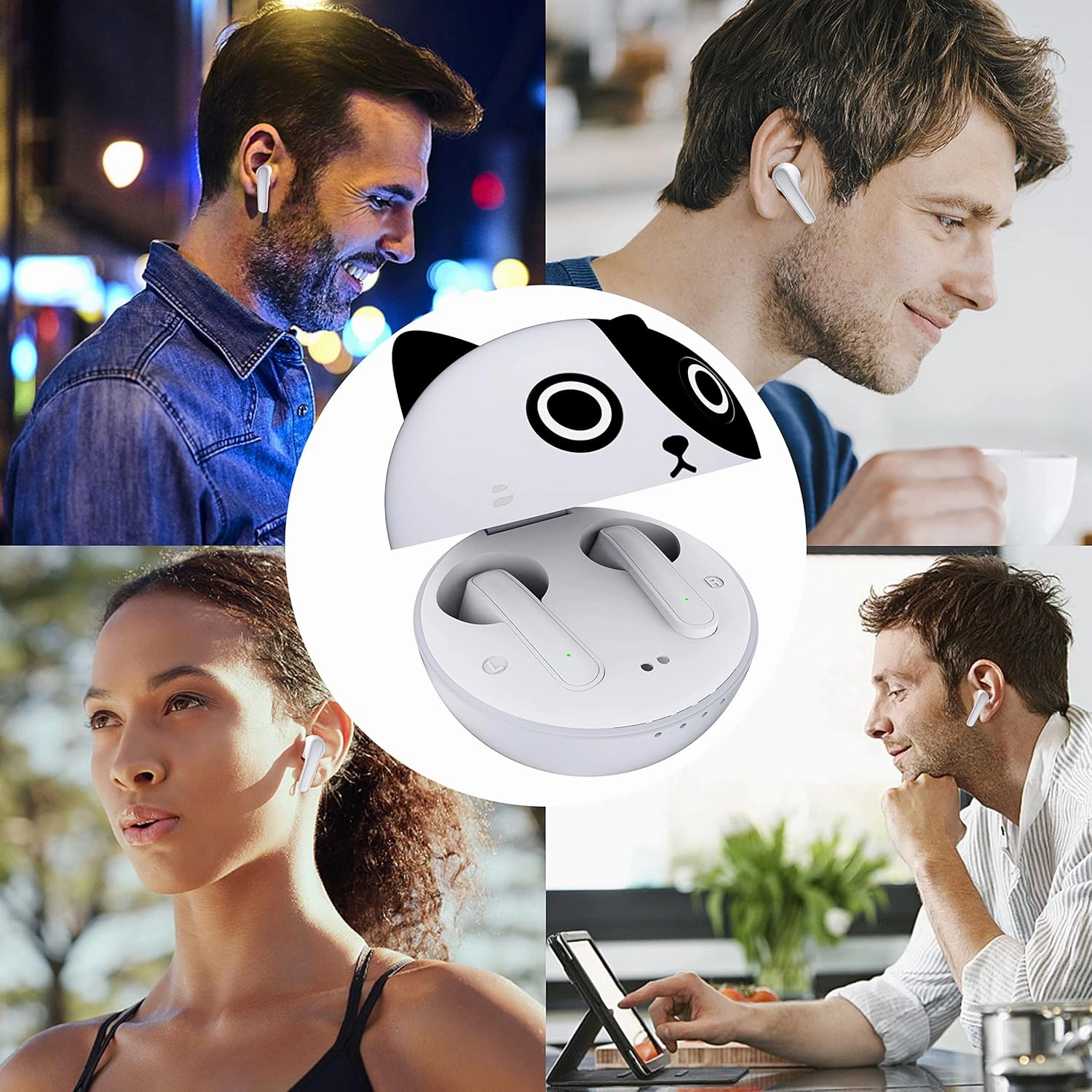 Wireless Earbuds for Kids, 2024 New Bluetooth 5.1 in-Ear Headphones with Mic Charging Case Type-C Fast Charge Touch Control Sweat Resistant Deep Bass 3D Stereo Earphone for pad/Phone.