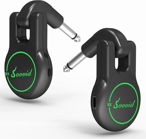 Wireless Guitar System, Wireless Guitar Transmitter Receiver Rechargeable Audio Wireless Transmitter Receiver with 11 Hours Usage Time for Electric Musical Instruments Guitar Bass wireless audio bridge,Bluetooth transmitter,WiFi audio link,
