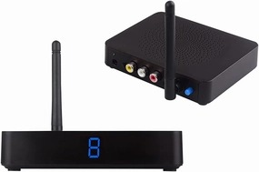 Wireless Video & Audio Transmitter and Receiver 5.8GHz 8 Channel RCA 480P Sender with IR Remote Extender for Streaming Cable, Satellite, DVD to TV Wirelessly for RCA Cable (MT-RCA50) AV receiver,surround receiver,home theater amplifier,