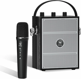 Wireless Voice Amplifier with Handheld Microphone, Portable Bluetooth Speaker Microphones for Teachers & Events, Wireless Karaoke Mic for Singing, PA System with Echo & Sound Effects S98 Pro power amplifier,stereo amp,hi-fi power amp,