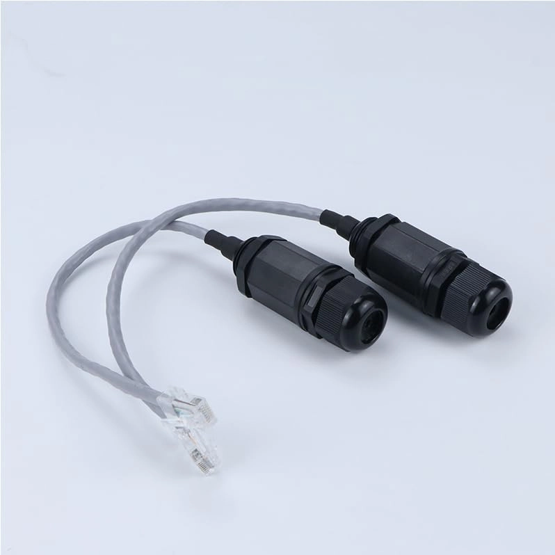 Wiring Connecting Terminals - M16 Ethernet LAN RJ45 Waterproof Connector with 25cm Cable Network IP67 Protection AP case Plug Outdoor Bridge Interface - (Style: A) wireless audio bridge,Bluetooth transmitter,WiFi audio link,