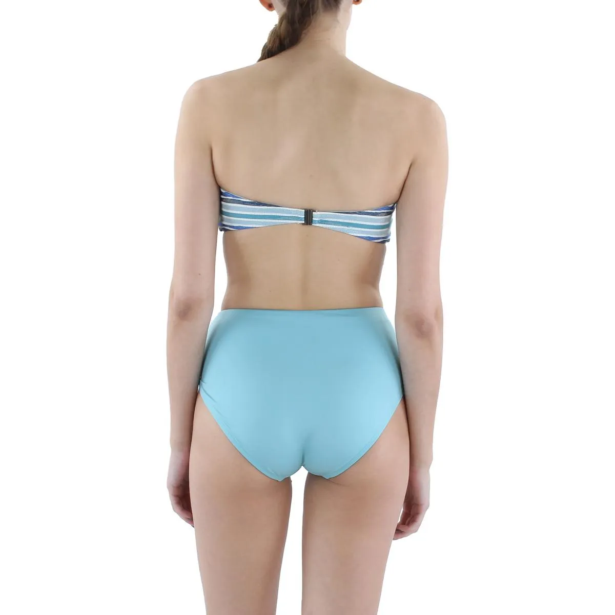 Womens Belted Mid-Rise Swim Bottom Separates