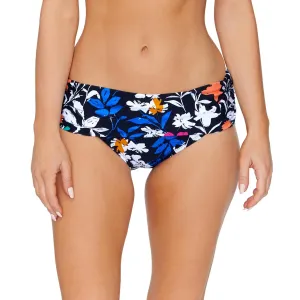 Womens Floral Print Fold-Over Swim Bottom Separates
