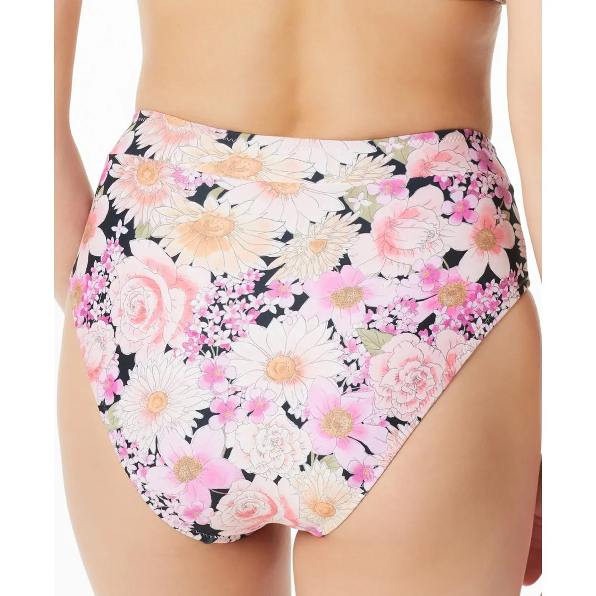 Womens High-Rise Floral Print Swim Bottom Separates