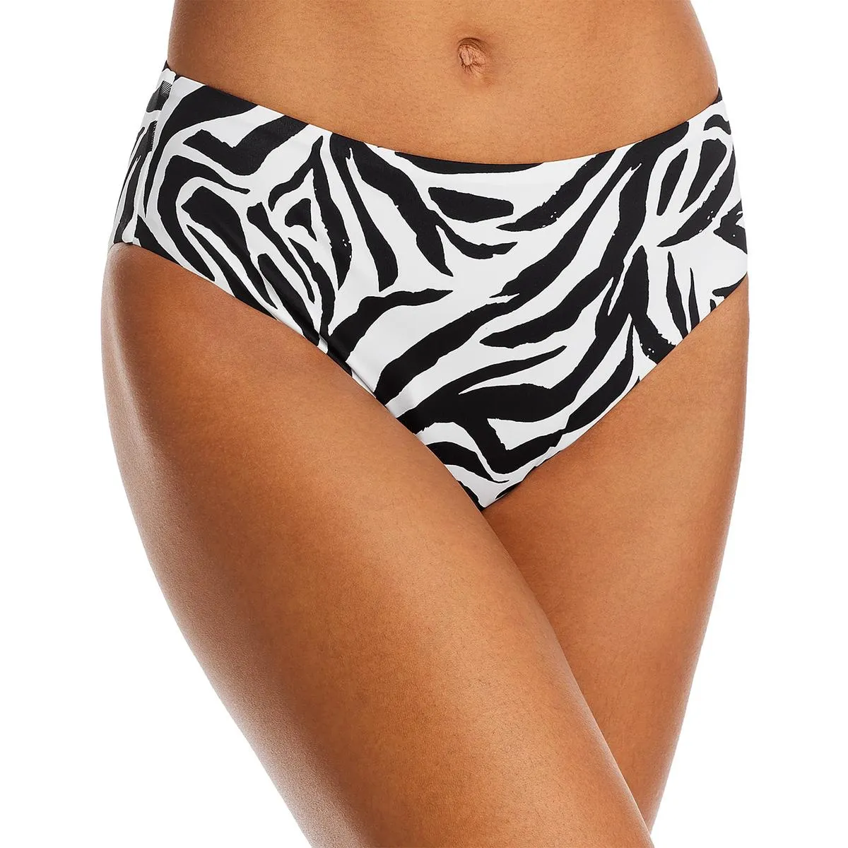 Womens High Waist Animal Print Swim Bottom Separates