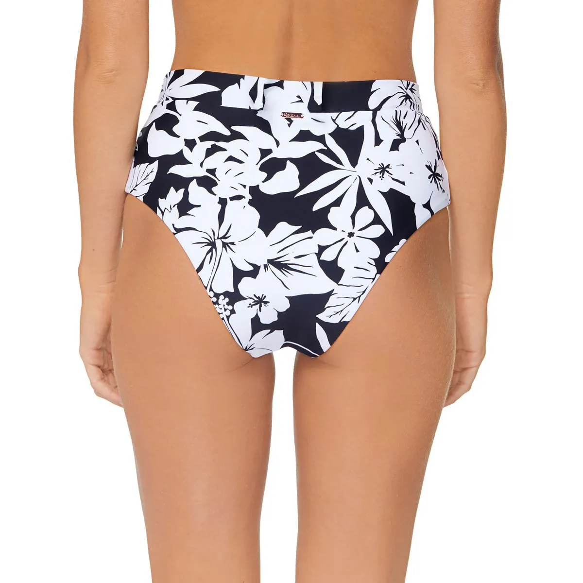 Womens High-Waist Floral Swim Bottom Separates