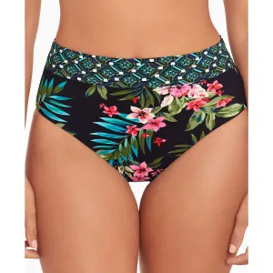 Womens High-Waist Floral Swim Bottom Separates