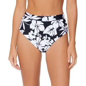 Womens High-Waist Floral Swim Bottom Separates