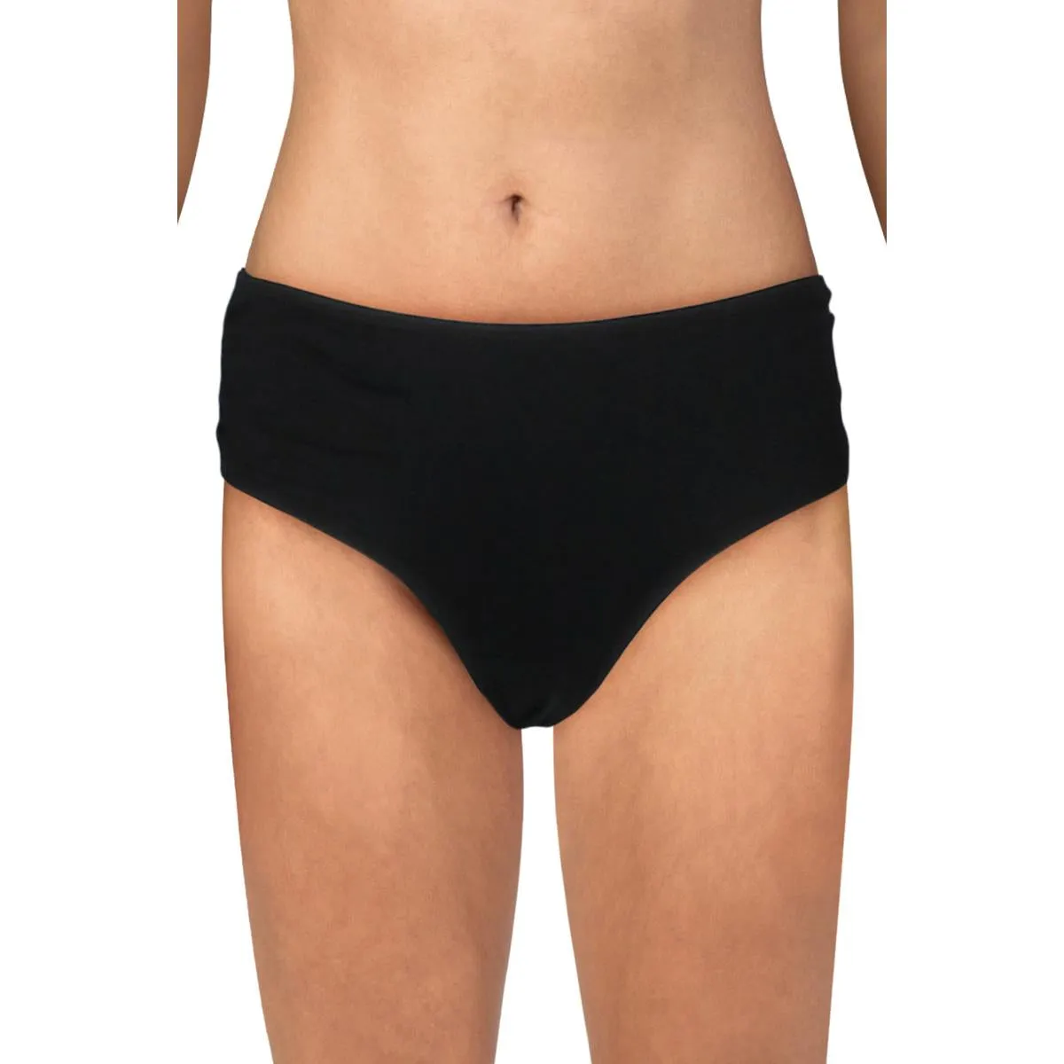 Womens Hipster Shirred Swim Bottom Separates