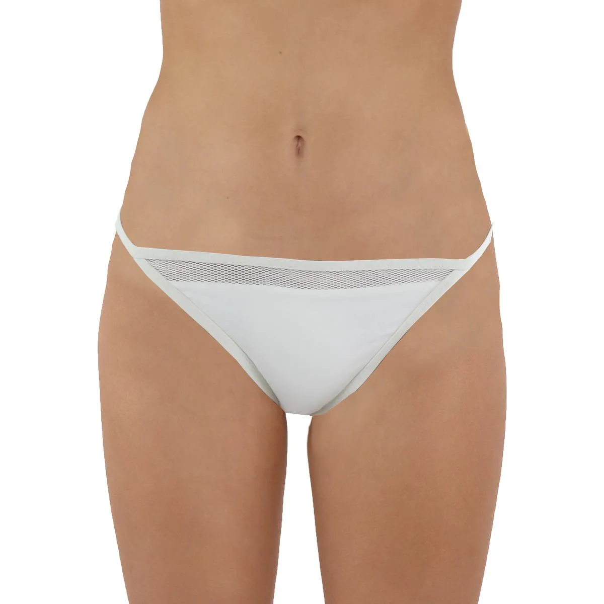 Womens Mesh Inset Triangle Swim Bottom Separates