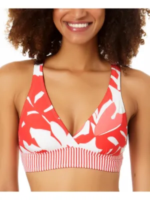 Womens Printed Banded Bikini Swim top