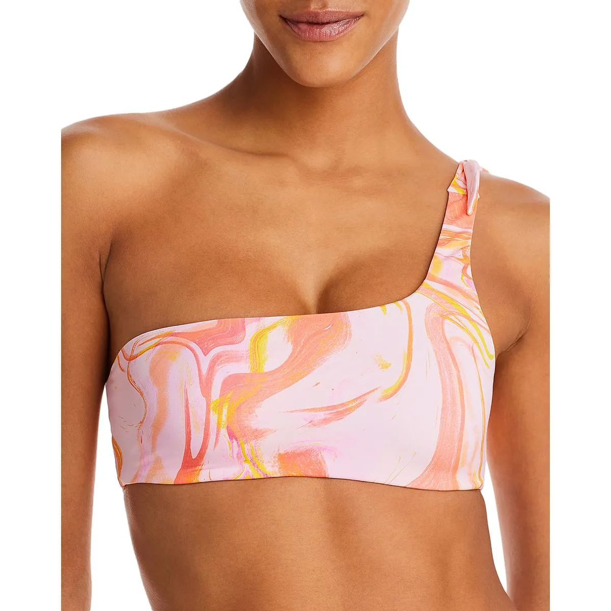 Womens Printed Nylon Bikini Swim top
