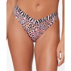Womens Printed V-Waist Swim Bottom Separates