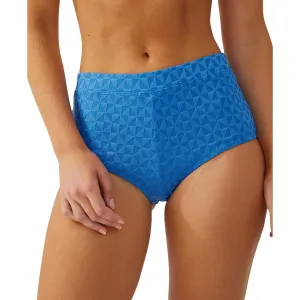 Womens Textured Boyleg Swim Bottom Separates