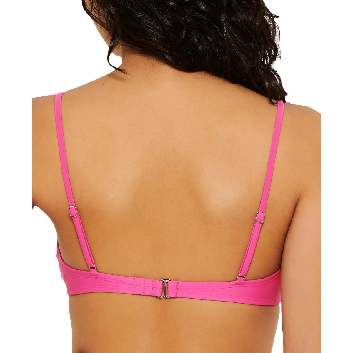 Womens Zipper Adjustable Swim Top Separates