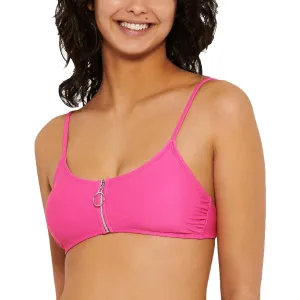 Womens Zipper Adjustable Swim Top Separates