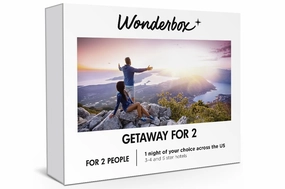 Wonderbox - Original Gift Idea - Experience Gift - Getaway for 2-1 Hotel night for 2 people - Online Booking Platfrom - Up to 52.000 hotels across the US - 3 to 5* hotels home cinema system,5.1 home theater,surround sound package,