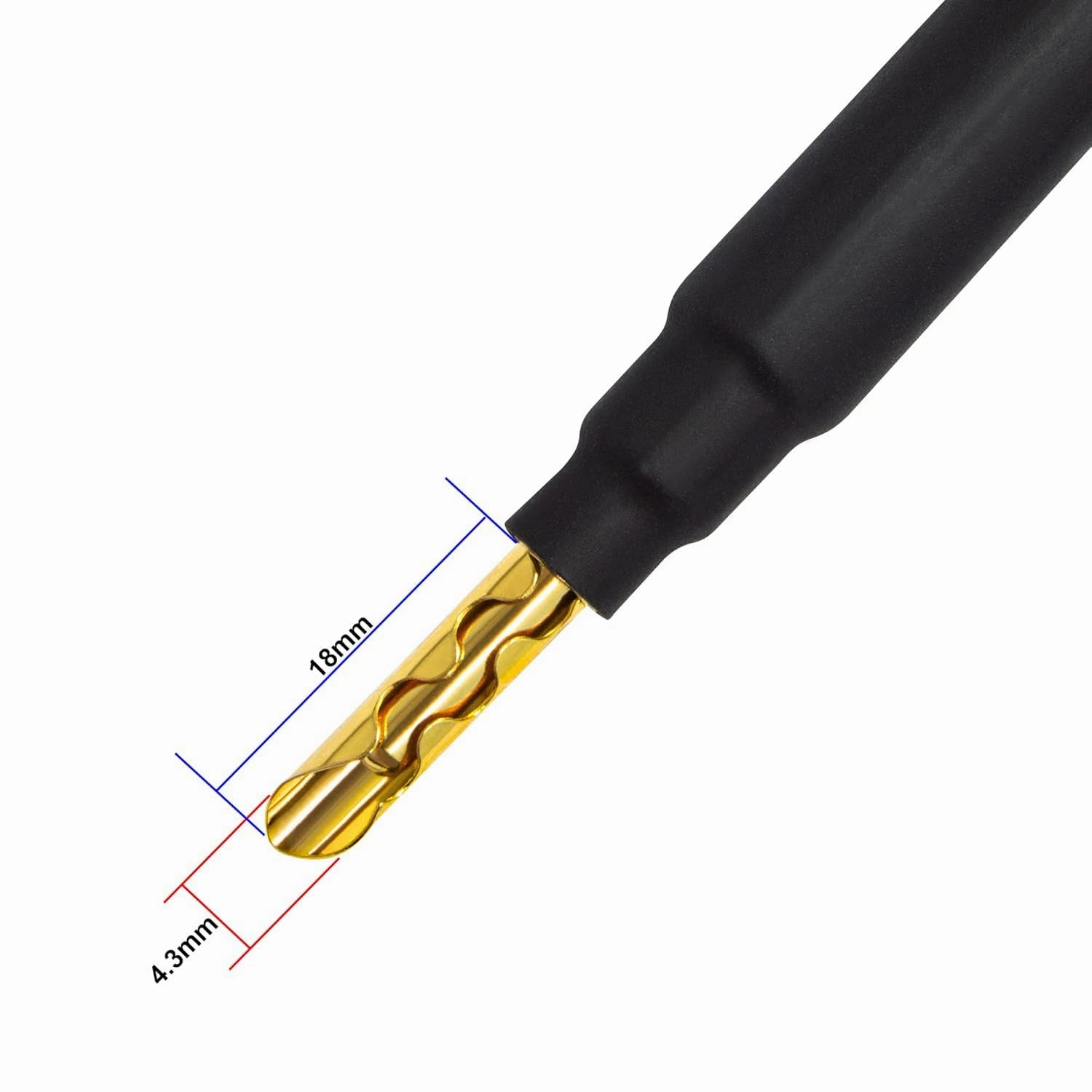 WORLDS BEST CABLES 4 Foot WBC-GOLD-LOCAP-SPKR-12 AWG - Low-Capacitance - Low-Inductance - High Purity OFC - Audiophile HiFi Speaker Cable Pair with Eminence Gold Banana Plugs
