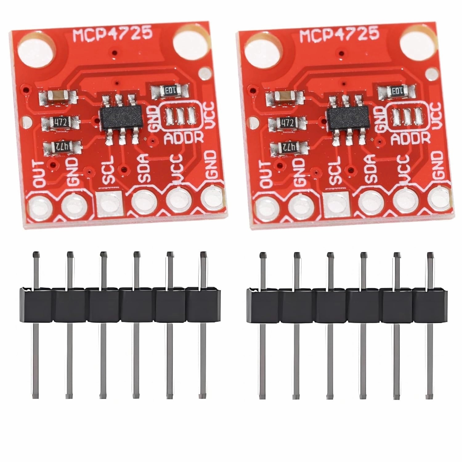WWZMDiB 2 Pcs MCP4725 DAC Converter Module 12-bit I2C IIC Compatible with for Arduino Raspberry Pi ESP32 STM Digital to Analog Converter Board DAC,USB audio converter,digital to analog converter,