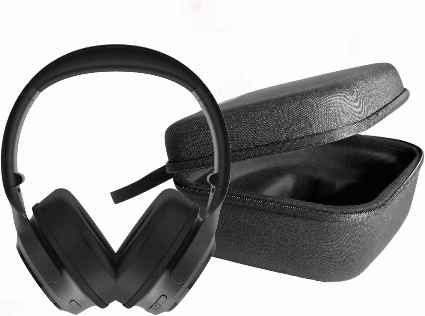 Wyze Noise Cancelling Headphones and Hard Case for Travel, Wireless Over The Ear Bluetooth Headphones with Active Noise Cancellation, Transparency Mode, Clear Voice Pick-up, Alexa Built-in noise cancelling headphones,ANC headphones,travel headphones,
