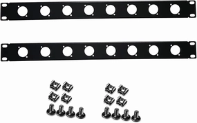 XLR HDMI Audio Rack Mount Panel, 1U D-Series Punched Metal HDMI Rack Mount Connectors for 19" Enclosure Server Computer Equipment Studio (8 Port, 1U) audio rack,hi-fi component stand,media shelf,