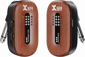 Xvive A58 Wireless Guitar System 5.8GHz Wireless Guitar Transmitter Receiver for Active or Passive Pickup Electric/Acoustic Bass Guitar, Mahogany wireless audio bridge,Bluetooth transmitter,WiFi audio link,