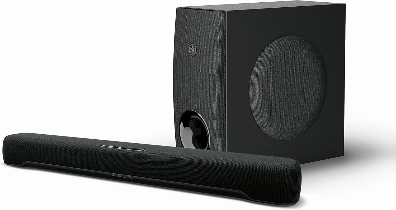 Yamaha Audio SR-C30A Compact Sound Bar with Wireless Subwoofer and Bluetooth, Black soundbar,TV speaker bar,home theater soundbar,