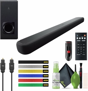 YAMAHA Audio YAS-209BL Sound Bar with Wireless Subwoofer, Built-in Bluetooth, and Alexa Voice Control, 2.1-Channel Soundbar System, Virtual 3D Surround Sound Bars for Tv soundbar,TV speaker bar,home theater soundbar,