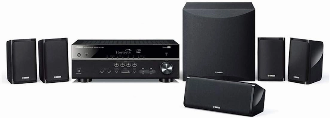 Yamaha Audio YHT-4950U 4K Ultra HD 5.1-Channel Home Theater System with Bluetooth, black surround sound system,cinema audio kit,5.1 surround package,