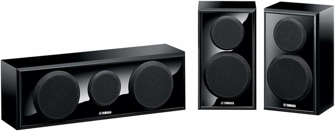 YAMAHA NS-P150 Center/Surround, Speaker Package (3), Black bookshelf speakers,compact stereo speakers,hi-fi shelf speakers,
