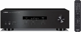 Yamaha R-S202 Stereo Receiver with Built-In Bluetooth Connectivity, Up to 100W Per Channel at 8 Ohms, 4 x RCA-In, 1 x RCA-Out, Front Panel 1/4" Headphone Output (Black) (Renewed) AV receiver,surround receiver,home theater amplifier,