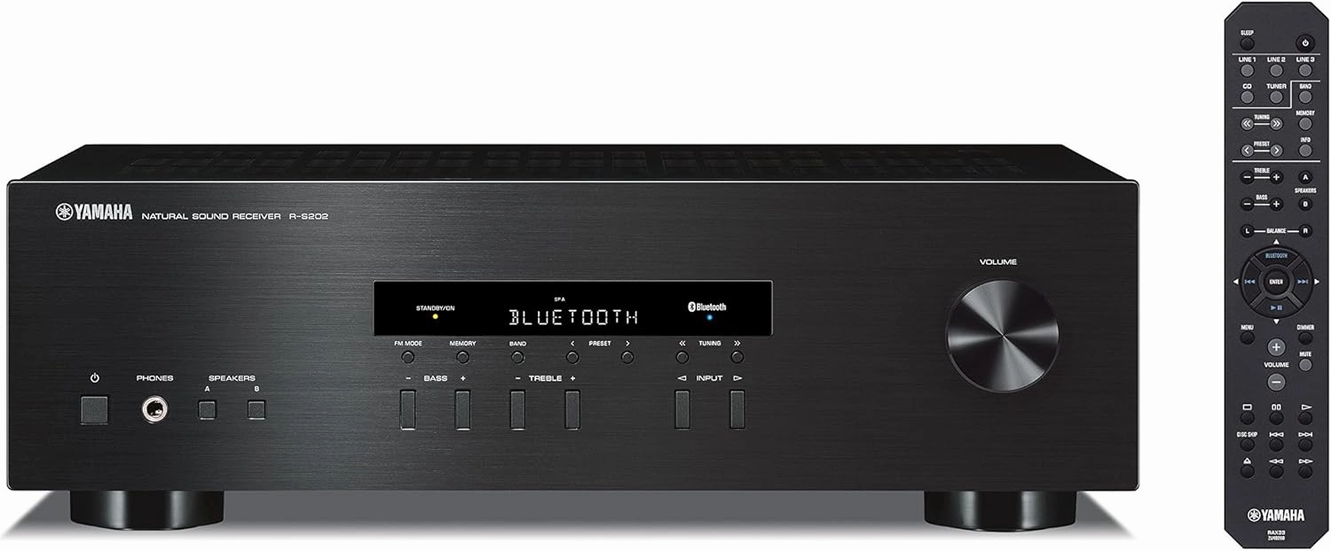 YAMAHA R-S202BL Stereo Receiver integrated amplifier,stereo receiver,hi-fi amp combo,