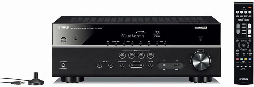 Yamaha RX-V385 5.1-Channel 4K Ultra HD AV Receiver with Bluetooth (Renewed) AV receiver,surround receiver,home theater amplifier,