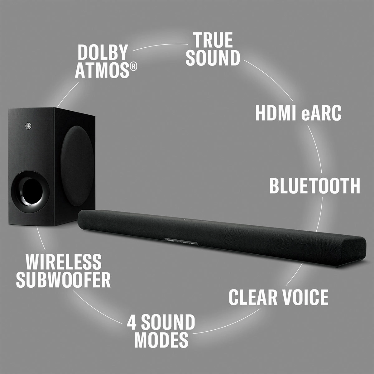 Yamaha SR-B40A Dolby Atmos Sound Bar with Wireless Subwoofer (Factory Certified Refurbished)