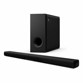 Yamaha SR-X40A True X Bar 40A Dolby Atmos Soundbar with SW-X100ABL True X Sub 100A Wireless Subwoofer Soundbars,TV Sound Systems,Bar Speakers
