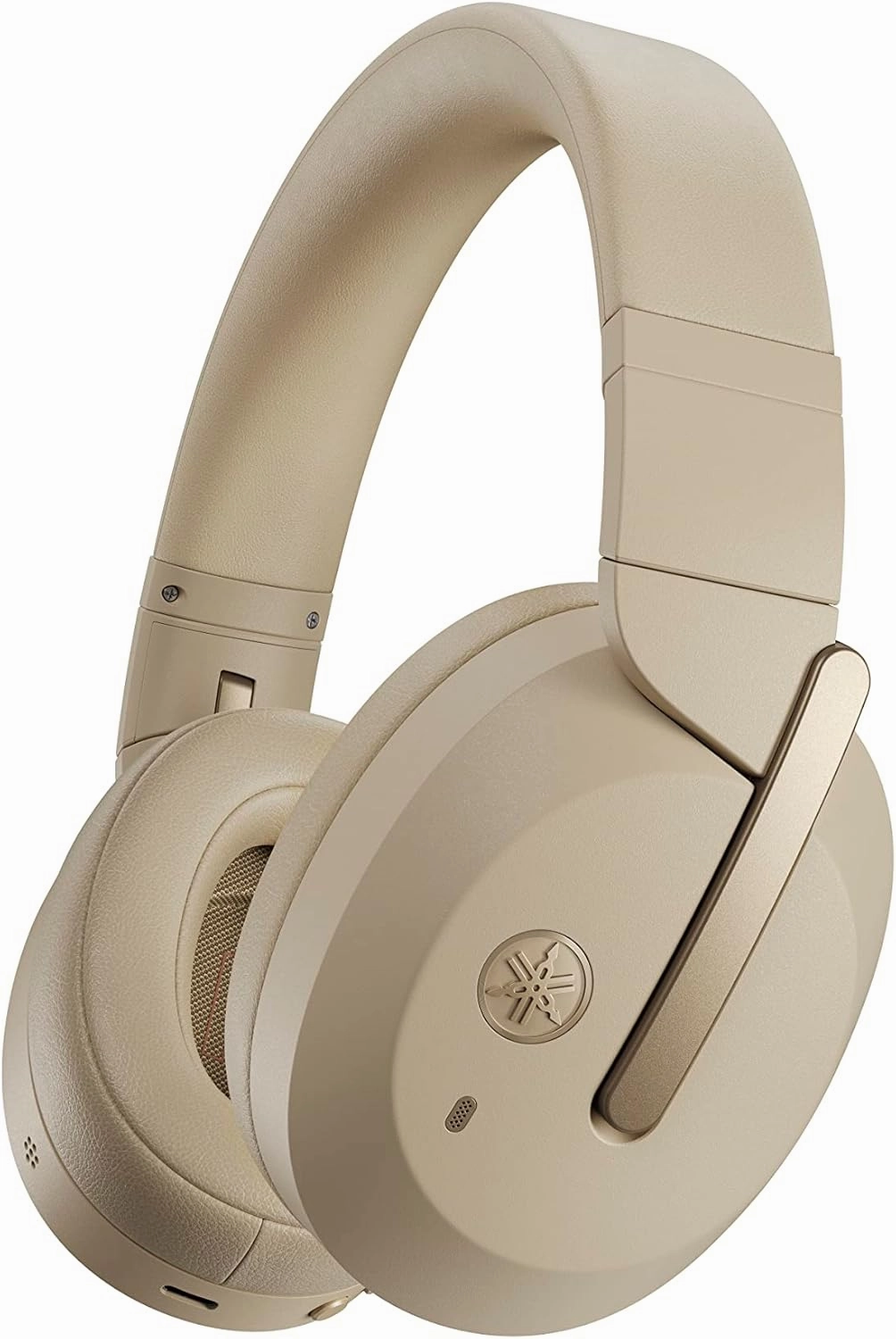 YAMAHA YH-E700B Wireless, Over-Ear, Noise-Cancelling Headphones, with Active Noise Cancellation (ANC) and 32 Hours of Battery Life (Beige) noise cancelling headphones,ANC headphones,travel headphones,