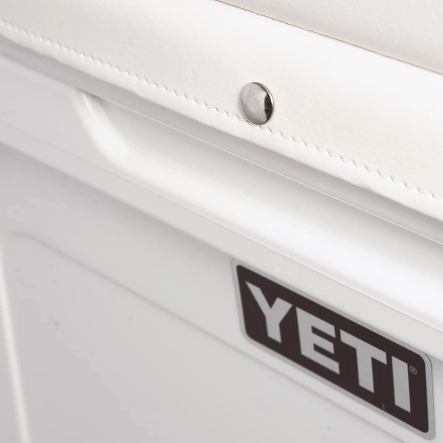 YETI Tundra Cooler Seat Cushion, Marine Vinyl White