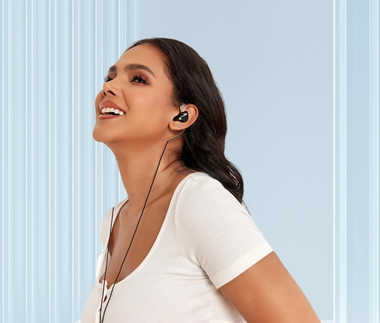YINYOO KBEAR Flash Wired Earbuds, Gaming Earbuds, 3.5mm Plug in Ear Headphones, 1DD 1BA Hybrid in Ear Monitors, IEM Earphones with Tangle-Free Cable for Laptop PC Computer (Without mic, Gray)