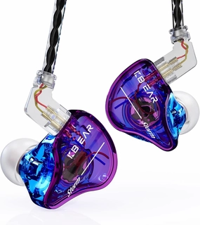 YINYOO KBEAR Storm Professional in Ear Monitor Earphones for Singers Drummers Musicians Bassists, Custom Wired Earbuds in Ear Headphones IEM, Hi Res Detachable OFC Silver-Plated Cable in-ear monitors,hi-fi IEMs,studio earphones,